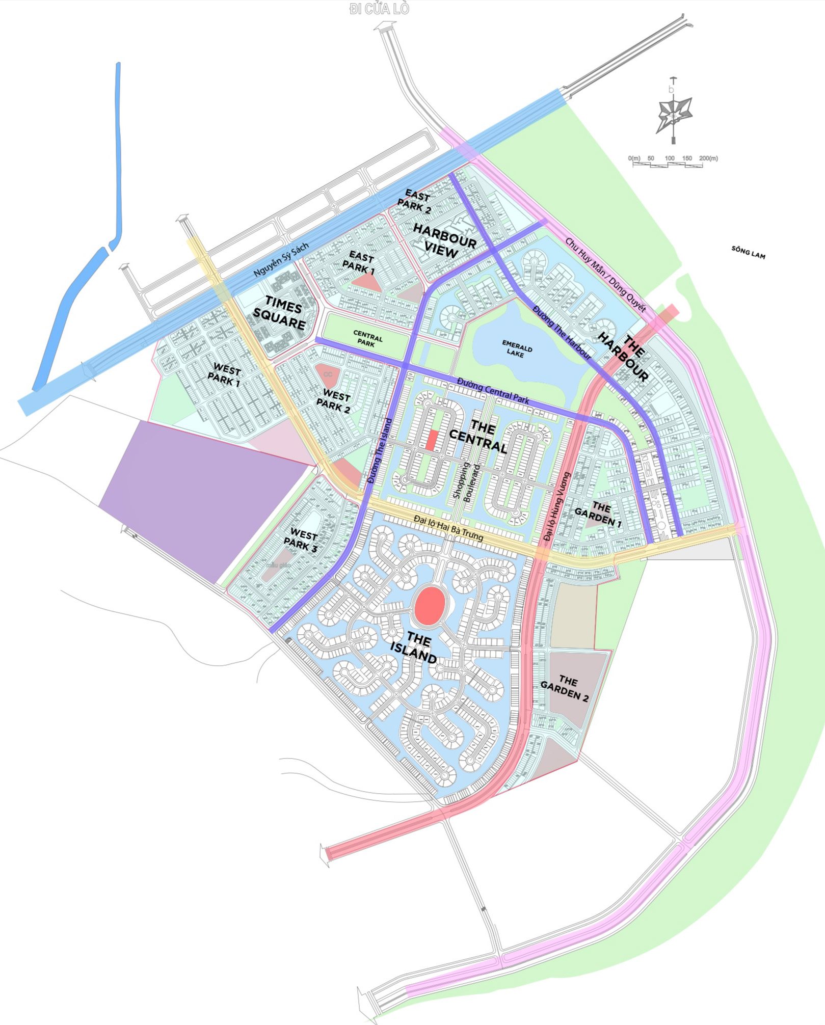 Mặt bằng tổng thể dự án Eco Central Park của tập đoàn Ecopark